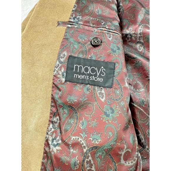 Lauren Ralph Lauren Corduroy Blazer Jacket Men's Size XL Brownish Tan Classic - Picture 4 of 16